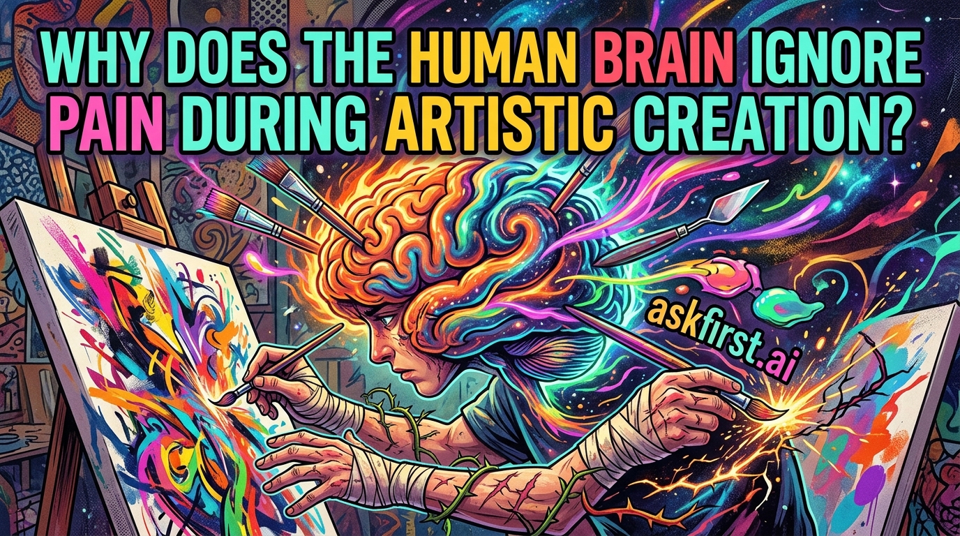 Why does the human brain ignore pain during artistic creation? Why does the human brain ignore pain during artistic creation?