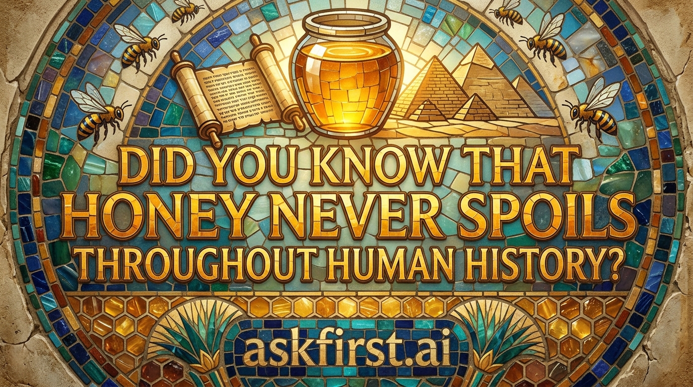 Did you know that honey never spoils throughout human history? Did you know that honey never spoils throughout human history?