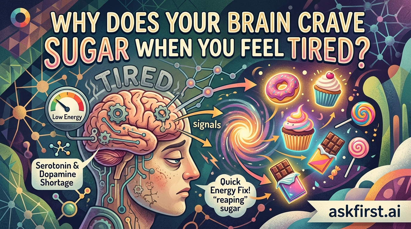 Why does your brain crave sugar when you feel tired? Why does your brain crave sugar when you feel tired?