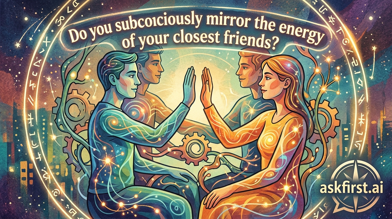 Do you subconsciously mirror the energy of your closest friends? Do you subconsciously mirror the energy of your closest friends?