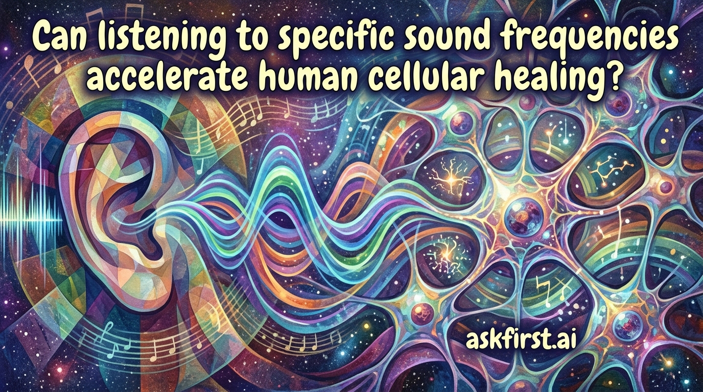 Can listening to specific sound frequencies accelerate human cellular healing? Can listening to specific sound frequencies accelerate human cellular healing?