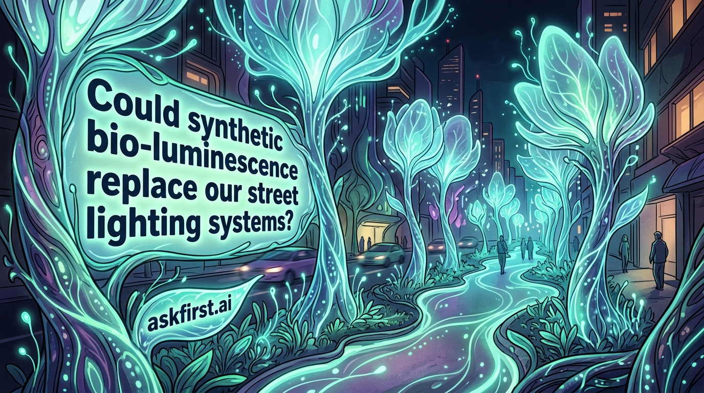 Could synthetic bio-luminescence replace our street lighting systems? Could synthetic bio-luminescence replace our street lighting systems?