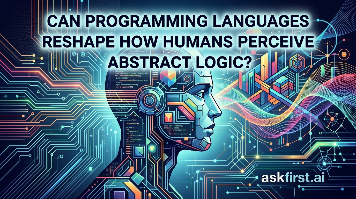 Can programming languages reshape how humans perceive abstract logic? Can programming languages reshape how humans perceive abstract logic?