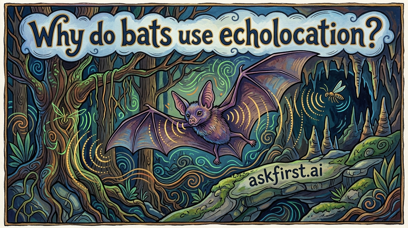 Why do bats use echolocation? Why do bats use echolocation?