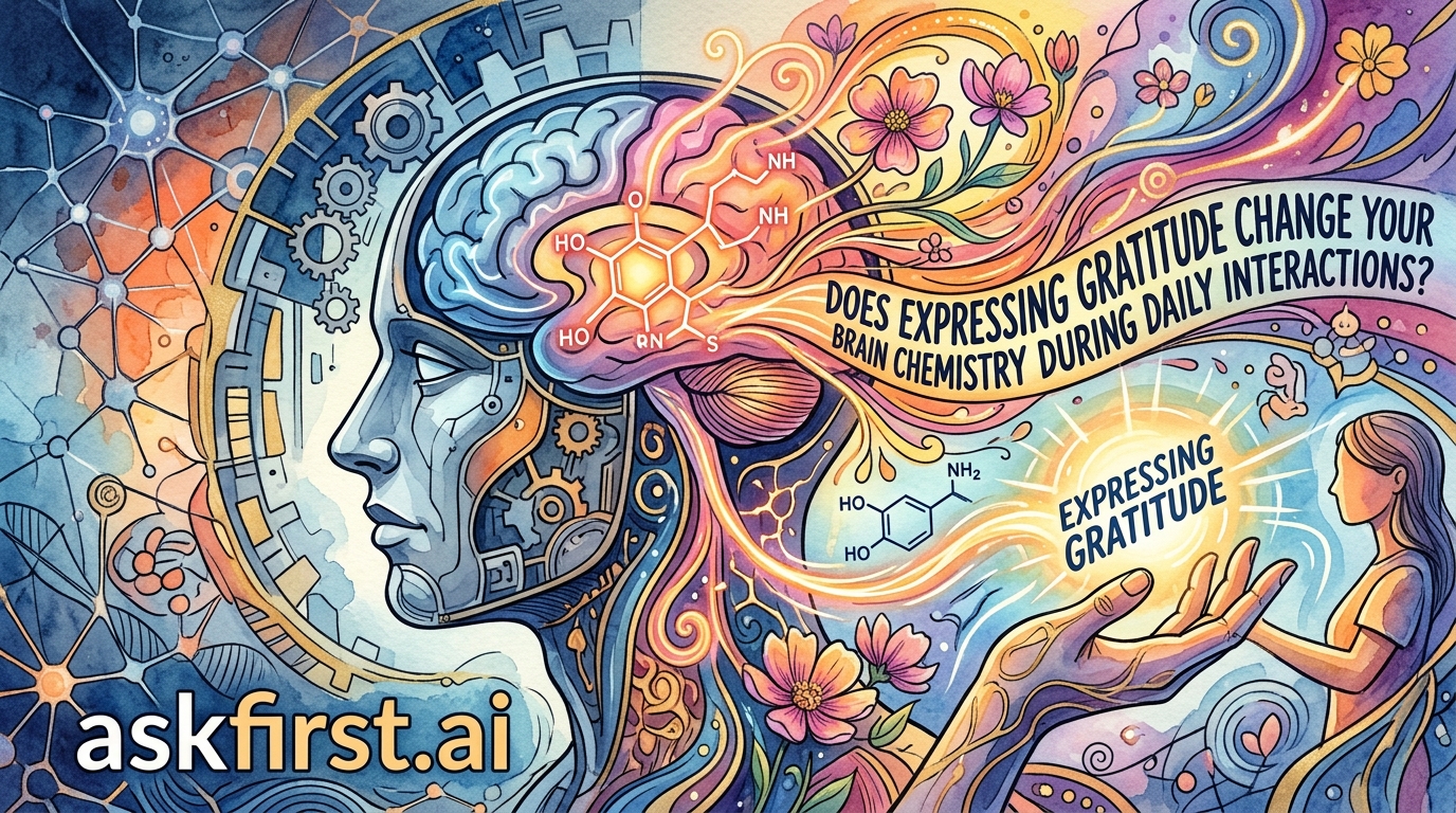 Does expressing gratitude change your brain chemistry during daily interactions? Does expressing gratitude change your brain chemistry during daily interactions?