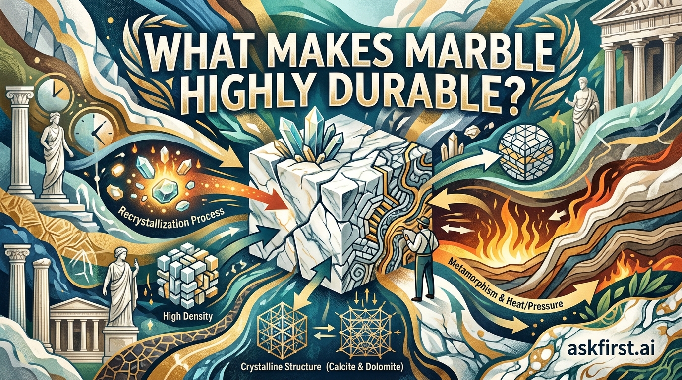 What makes marble highly durable? What makes marble highly durable?
