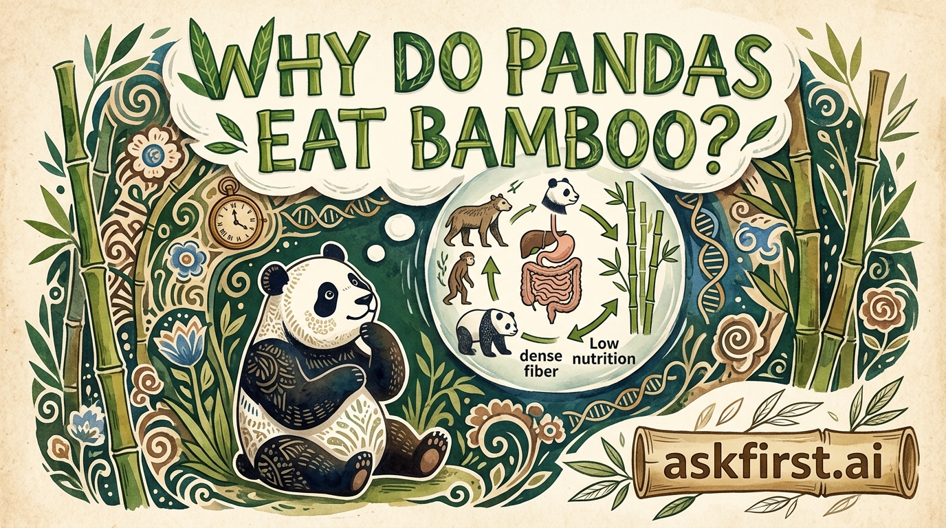 Why do pandas eat bamboo? Why do pandas eat bamboo?