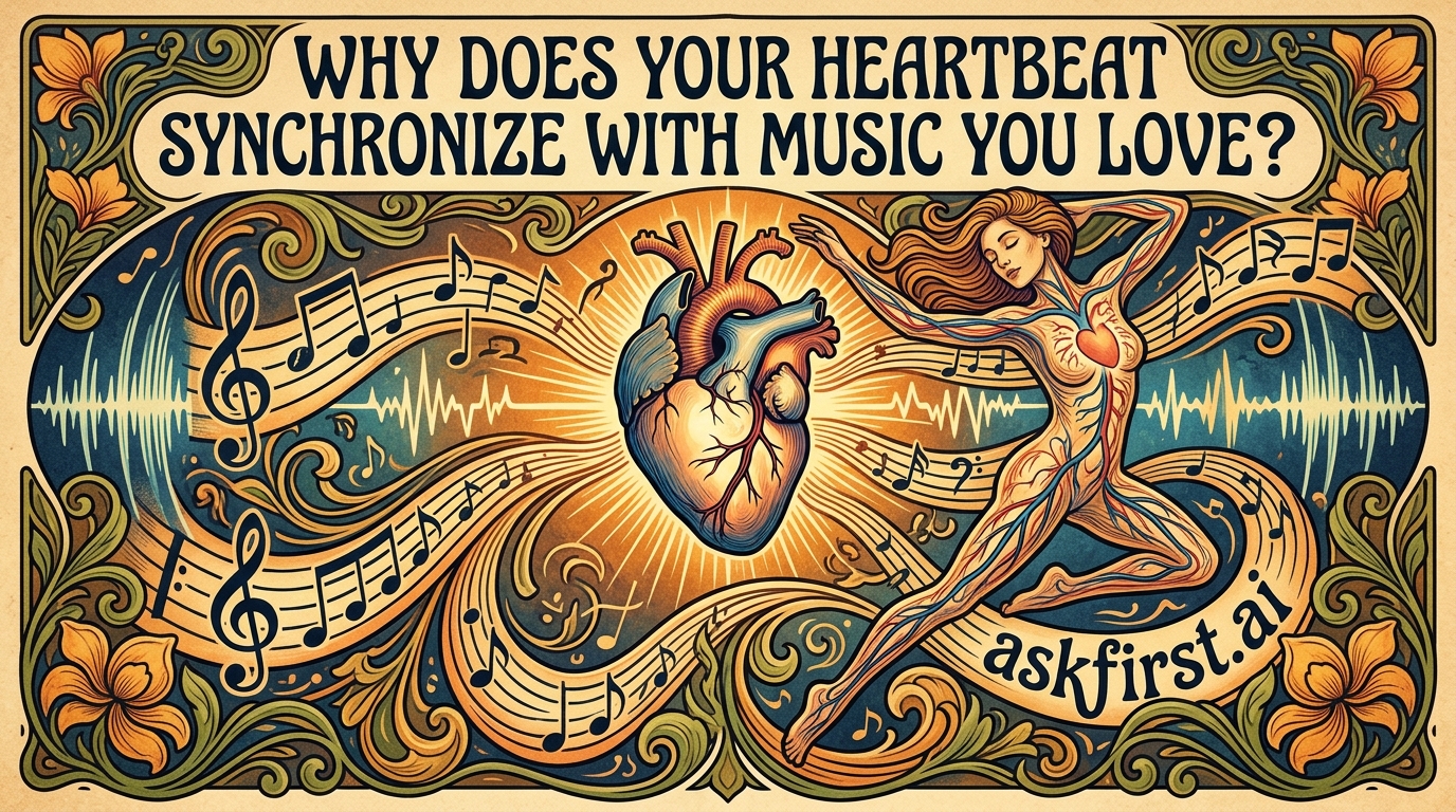 Why does your heartbeat synchronize with music you love? Why does your heartbeat synchronize with music you love?