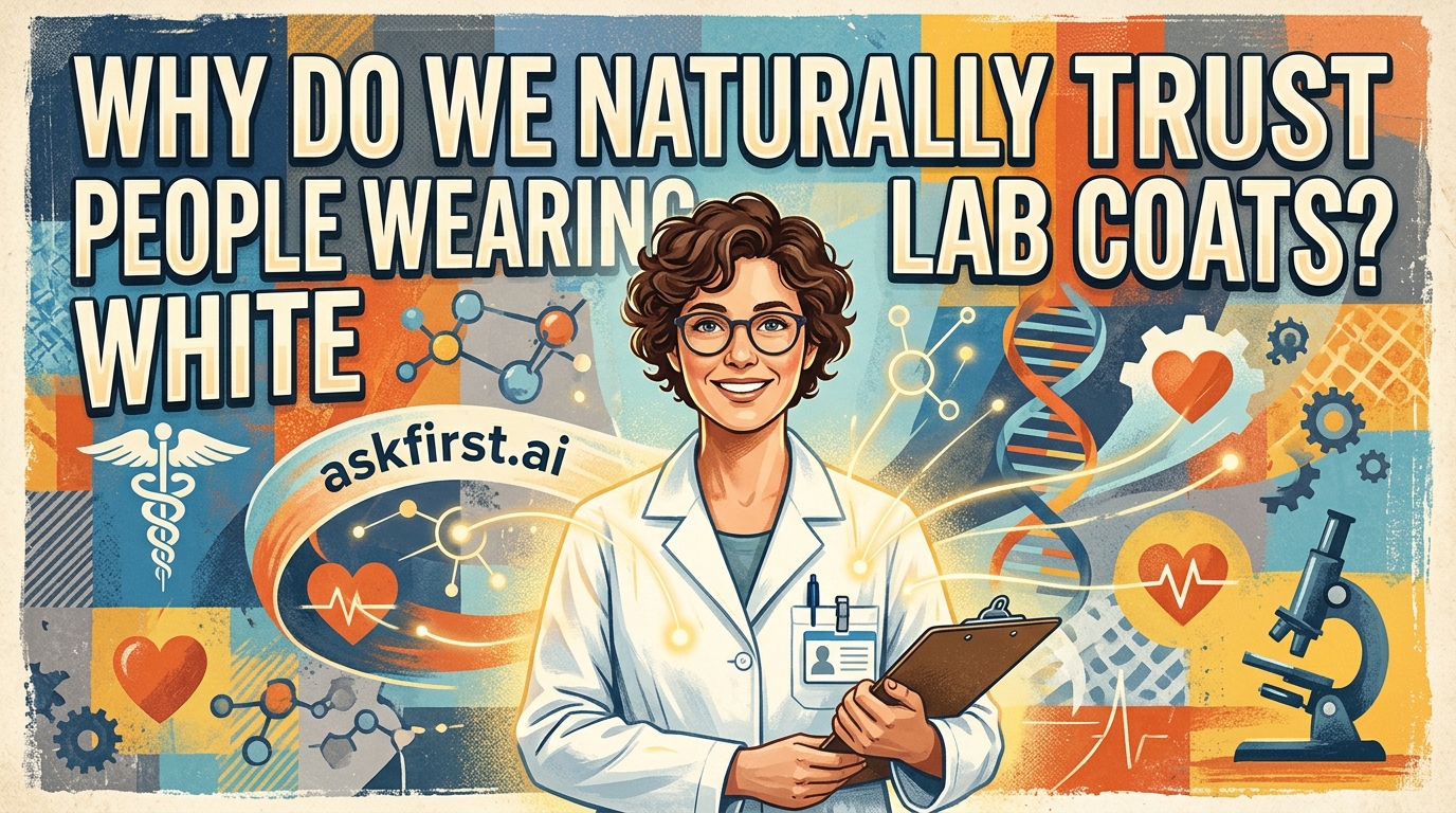 Why do we naturally trust people wearing white lab coats? Why do we naturally trust people wearing white lab coats?
