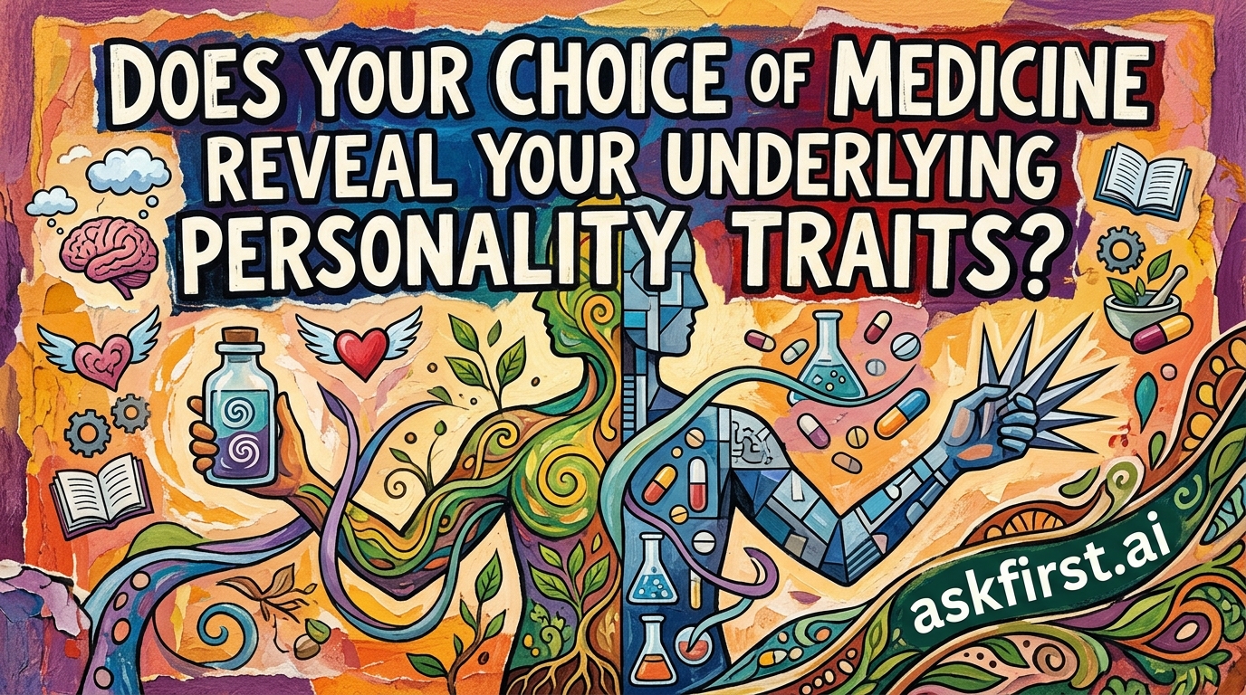 Does your choice of medicine reveal your underlying personality traits? Does your choice of medicine reveal your underlying personality traits?