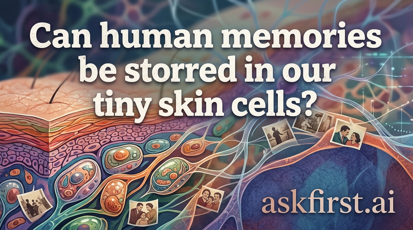 Can human memories be stored in our tiny skin cells? Can human memories be stored in our tiny skin cells?