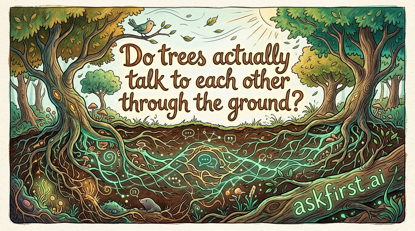 Do trees actually talk to each other through the ground? Do trees actually talk to each other through the ground?