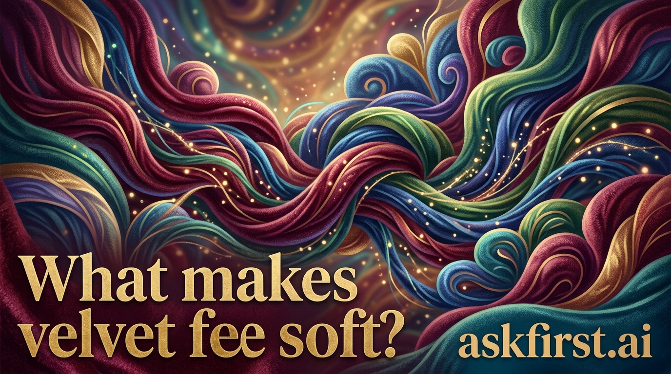 What makes velvet feel soft? What makes velvet feel soft?