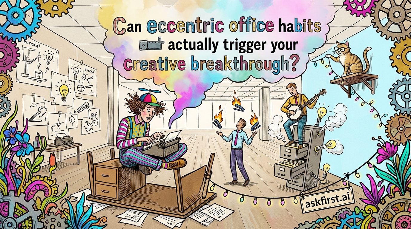 Can eccentric office habits actually trigger your creative breakthrough? Can eccentric office habits actually trigger your creative breakthrough?