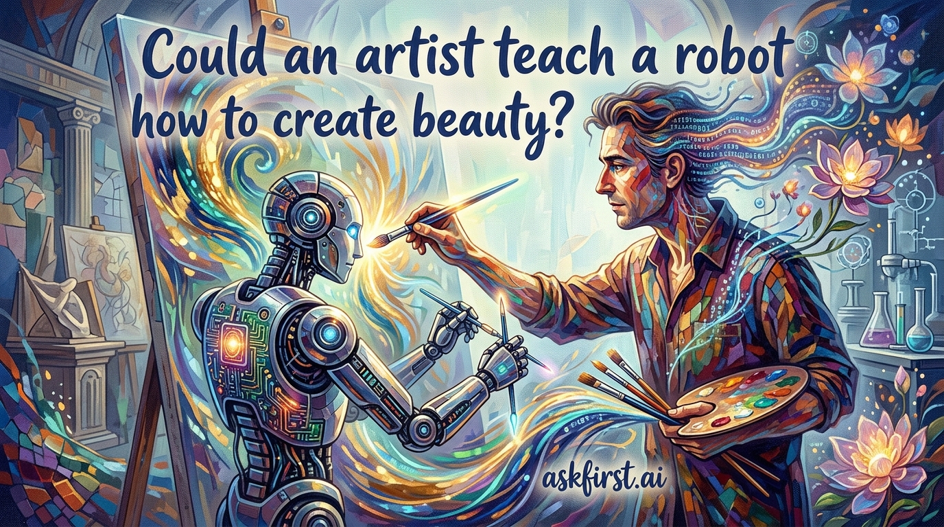 Could an artist teach a robot how to create beauty? Could an artist teach a robot how to create beauty?