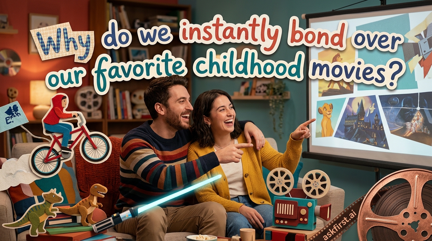 Why do we instantly bond over our favorite childhood movies? Why do we instantly bond over our favorite childhood movies?