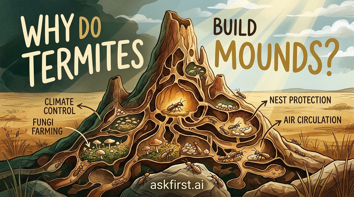 Why do termites build mounds? Why do termites build mounds?