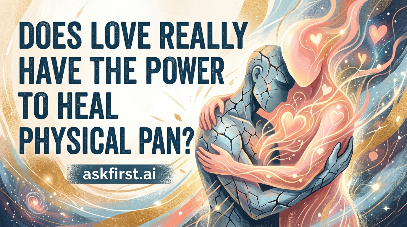 Does love really have the power to heal physical pain? Does love really have the power to heal physical pain?