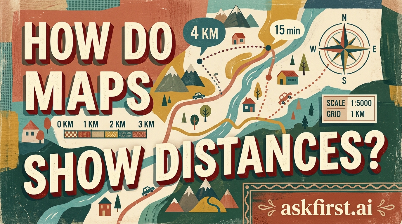How do maps show distances? How do maps show distances?