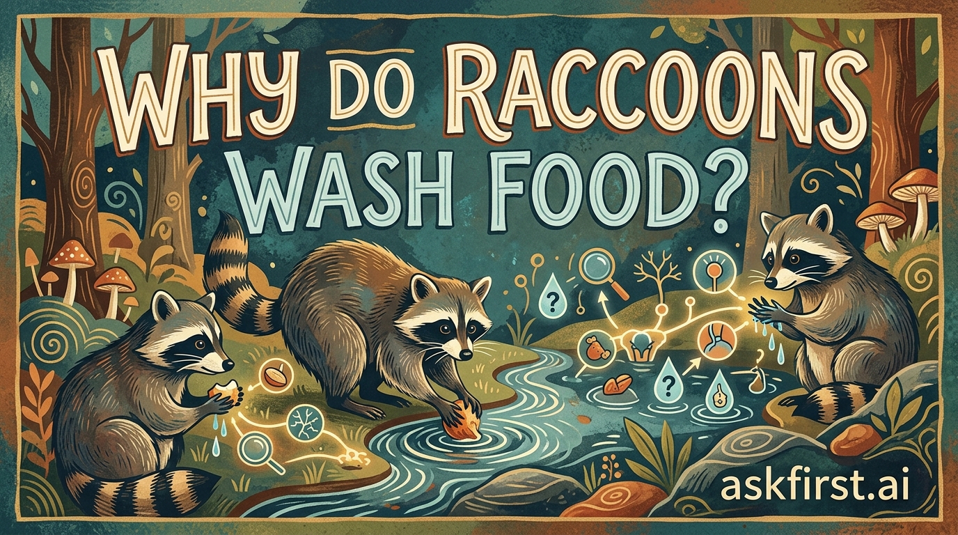 Why do raccoons wash food? Why do raccoons wash food?