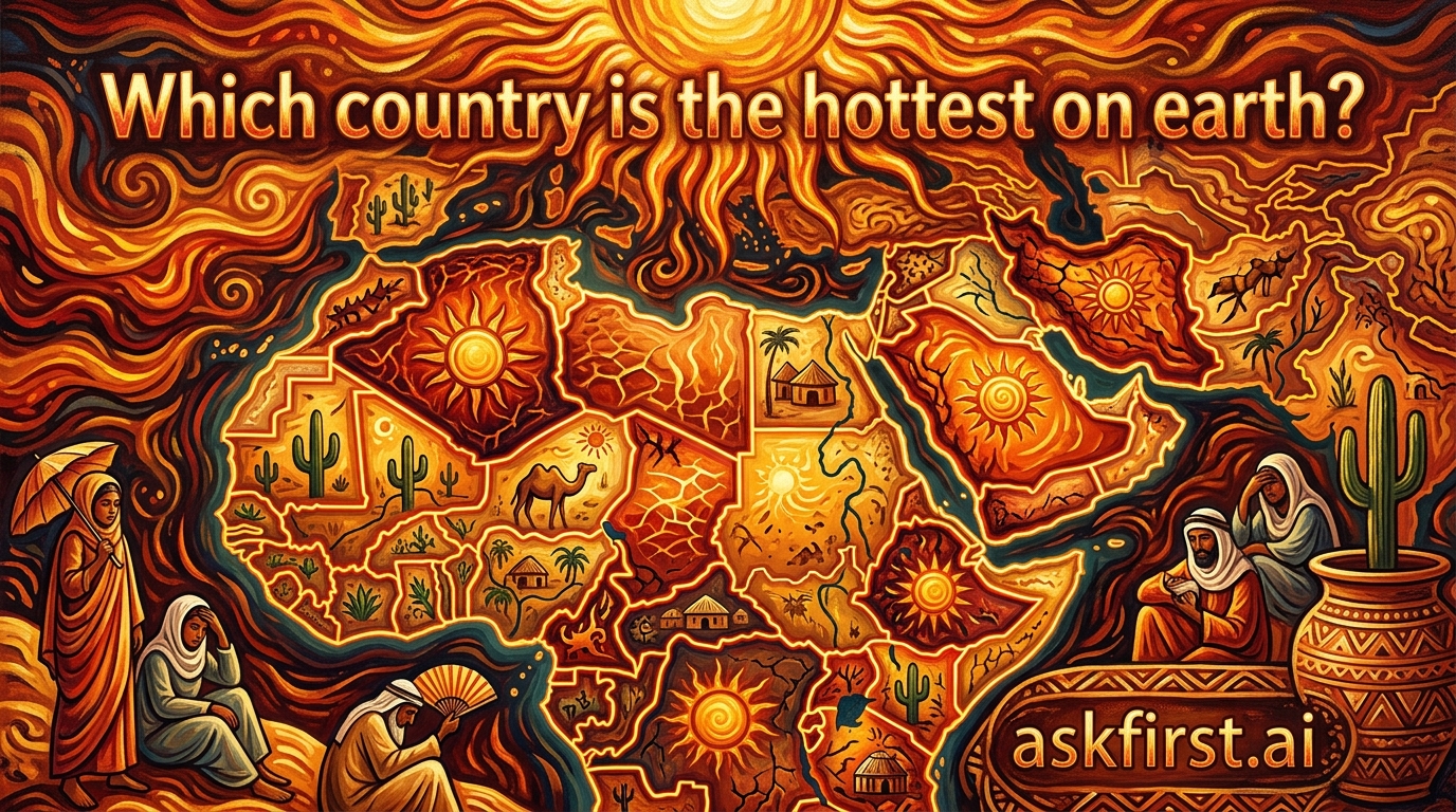 Which country is the hottest on earth? Which country is the hottest on earth?
