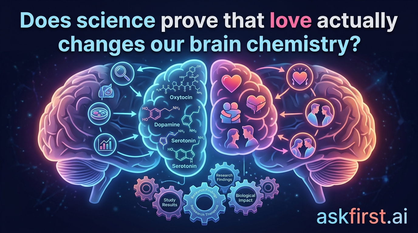 Does science prove that love actually changes our brain chemistry? Does science prove that love actually changes our brain chemistry?