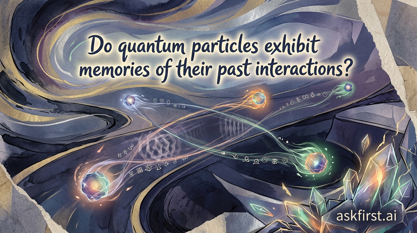 Do quantum particles exhibit memories of their past interactions? Do quantum particles exhibit memories of their past interactions?