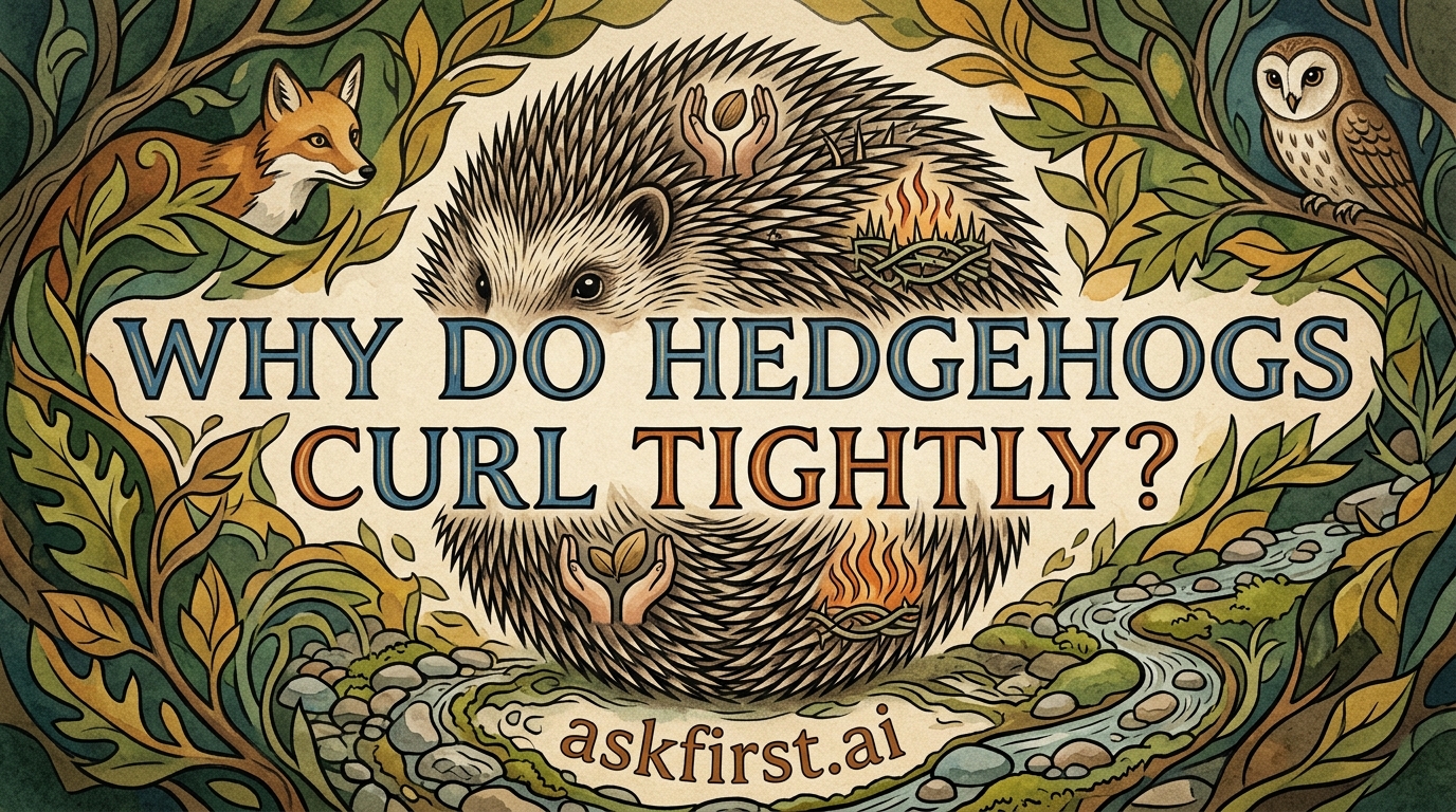 Why do hedgehogs curl tightly? Why do hedgehogs curl tightly?