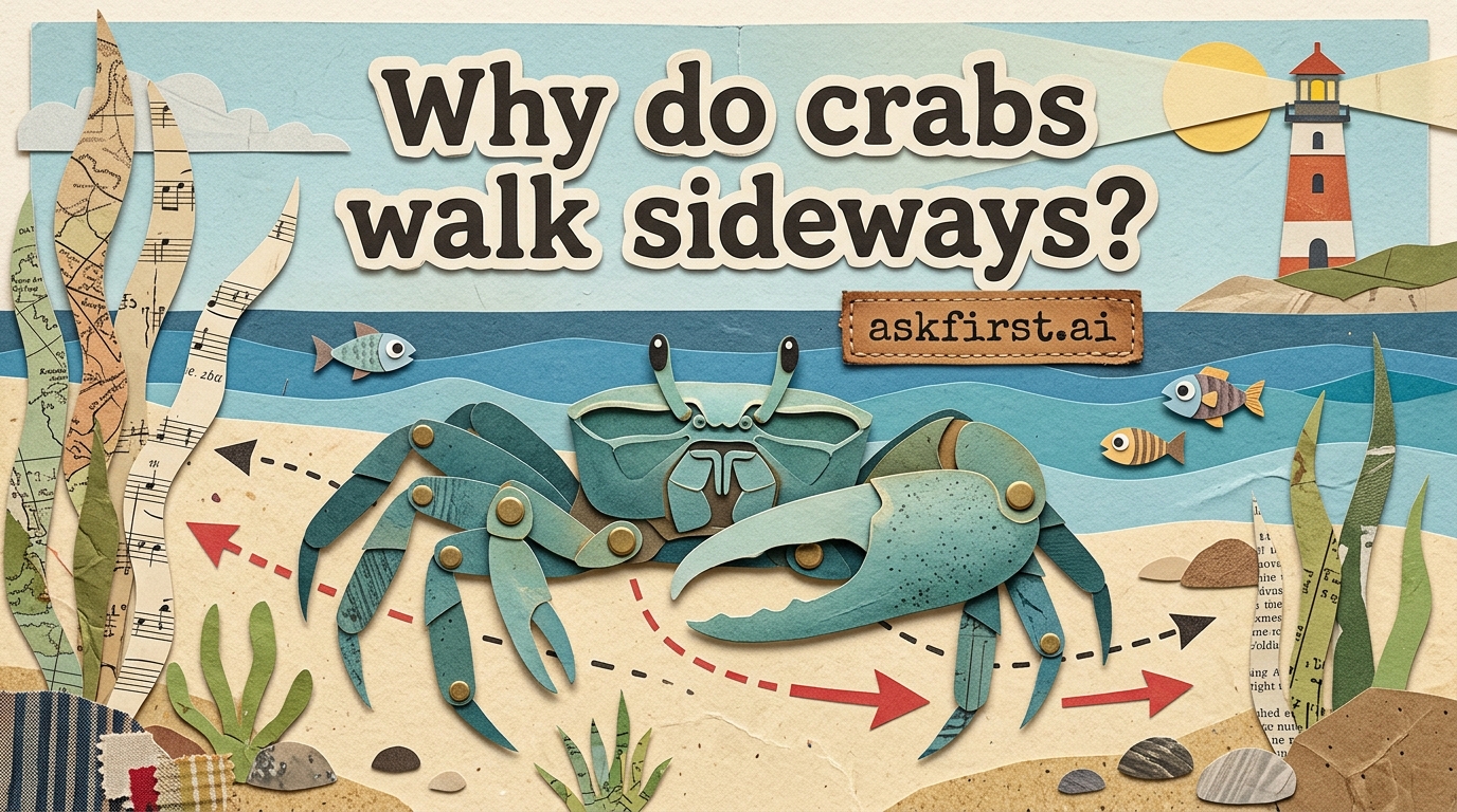 Why do crabs walk sideways? Why do crabs walk sideways?