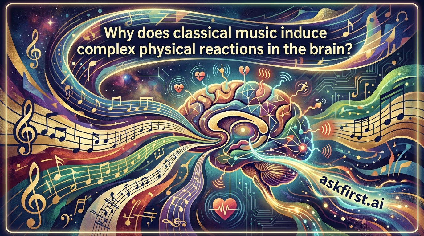 Why does classical music induce complex physical reactions in the brain? Why does classical music induce complex physical reactions in the brain?