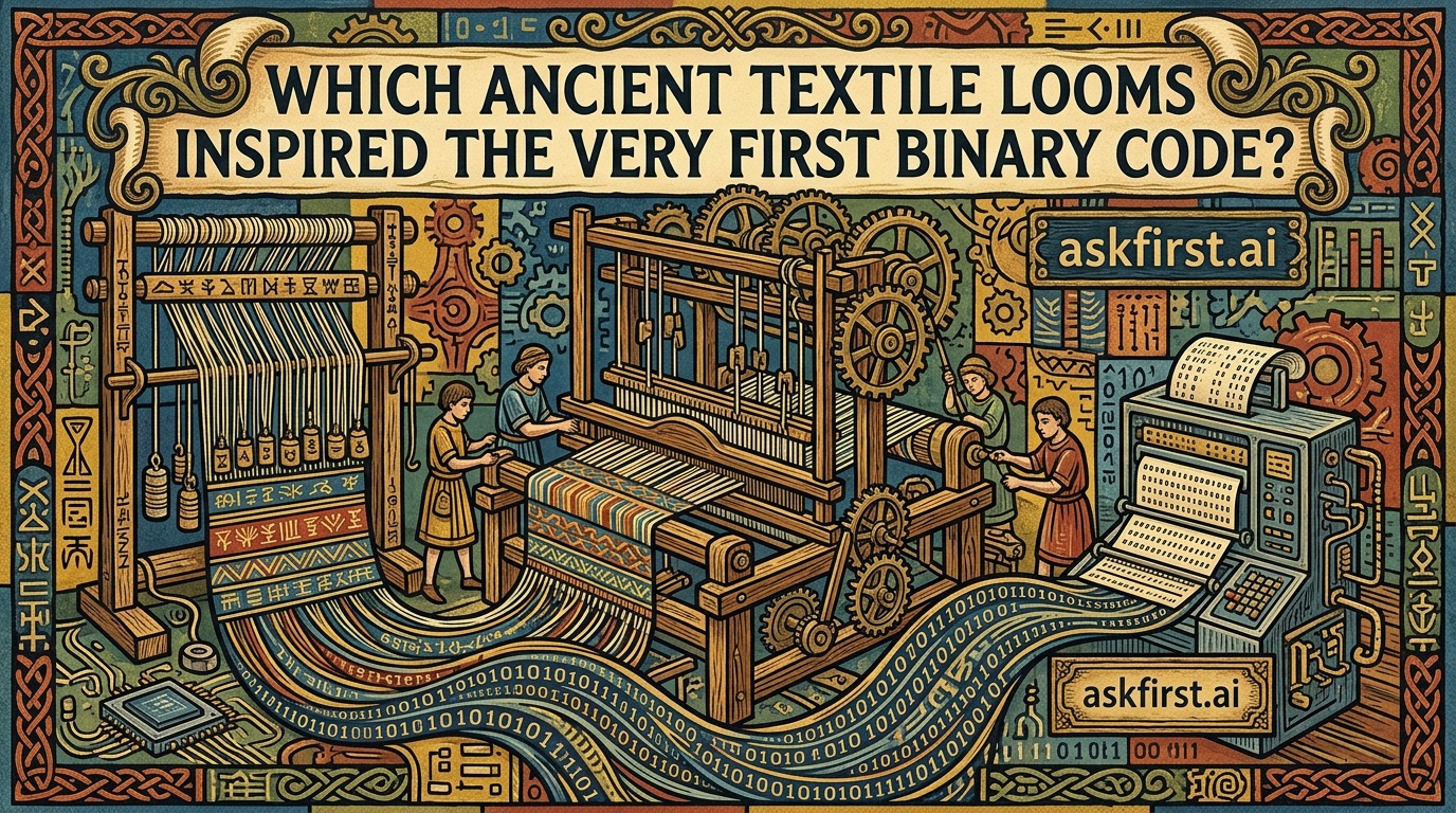 Which ancient textile looms inspired the very first binary code? Which ancient textile looms inspired the very first binary code?