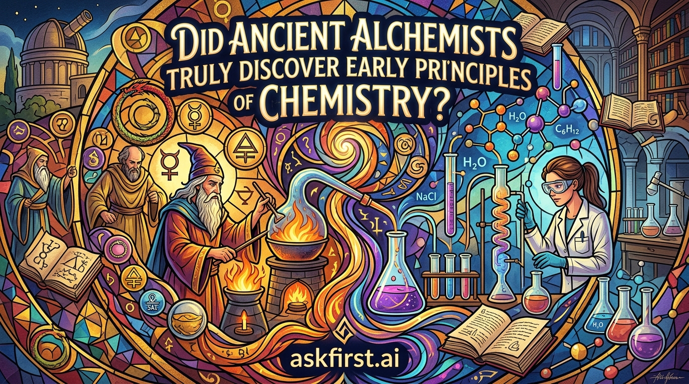 Did ancient alchemists truly discover early principles of chemistry? Did ancient alchemists truly discover early principles of chemistry?