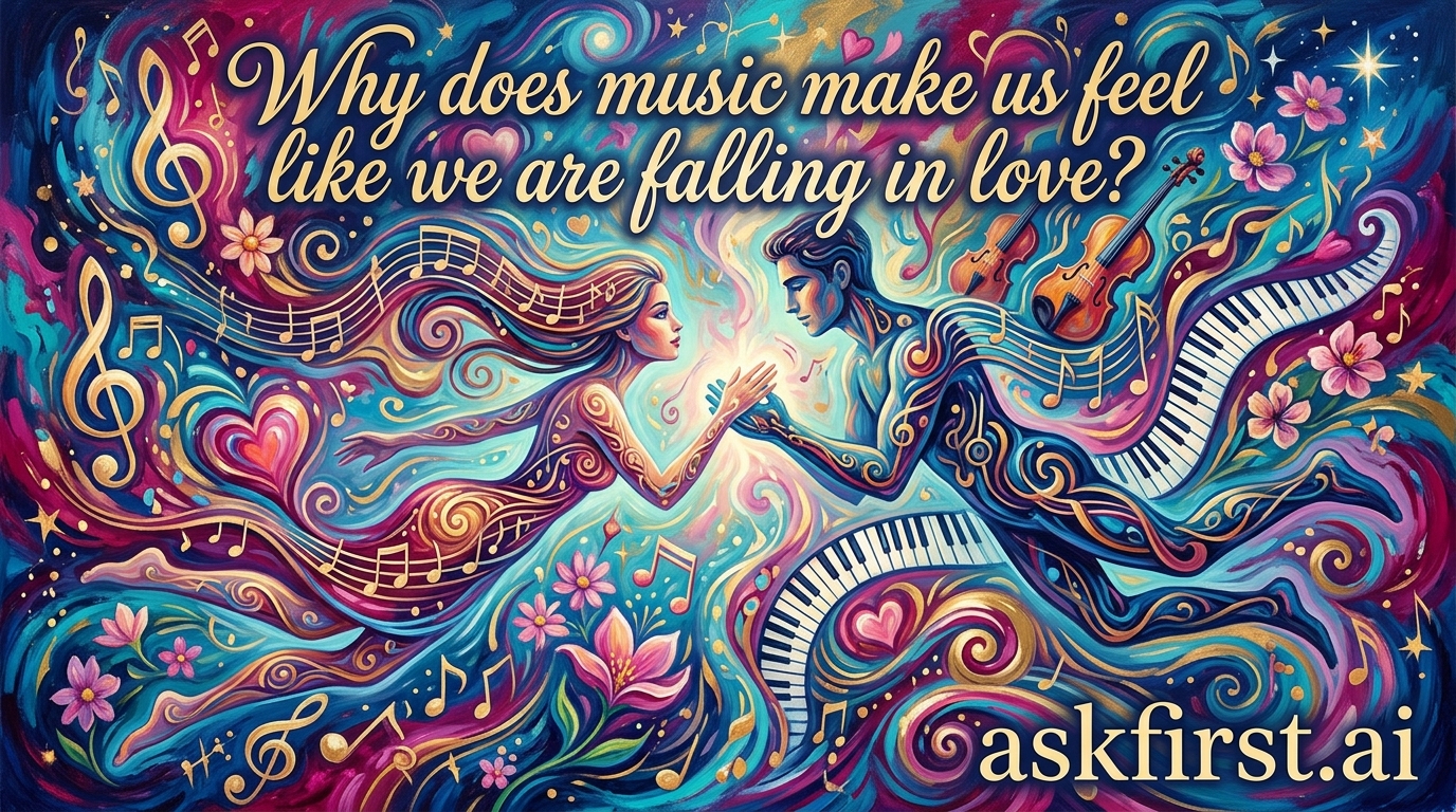Why does music make us feel like we are falling in love? Why does music make us feel like we are falling in love?