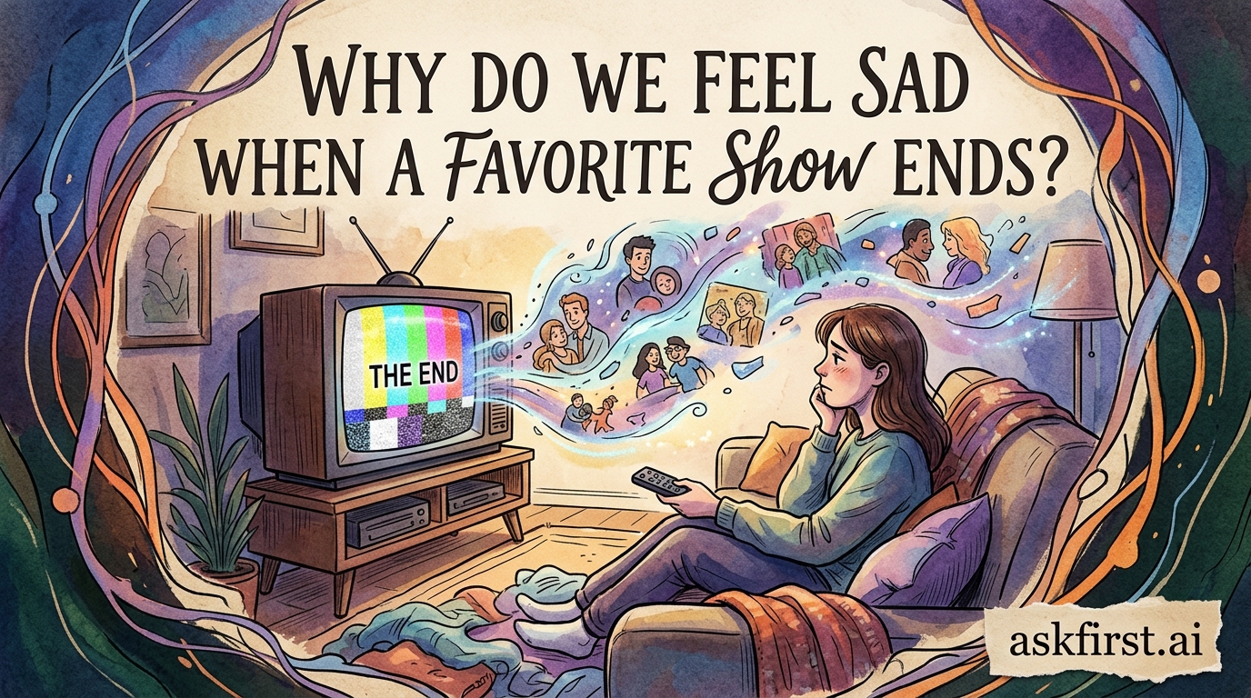Why do we feel sad when a favorite show ends? Why do we feel sad when a favorite show ends?
