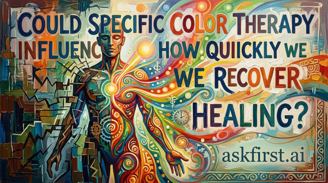 Could specific color therapy influence how quickly we recover healing? Could specific color therapy influence how quickly we recover healing?