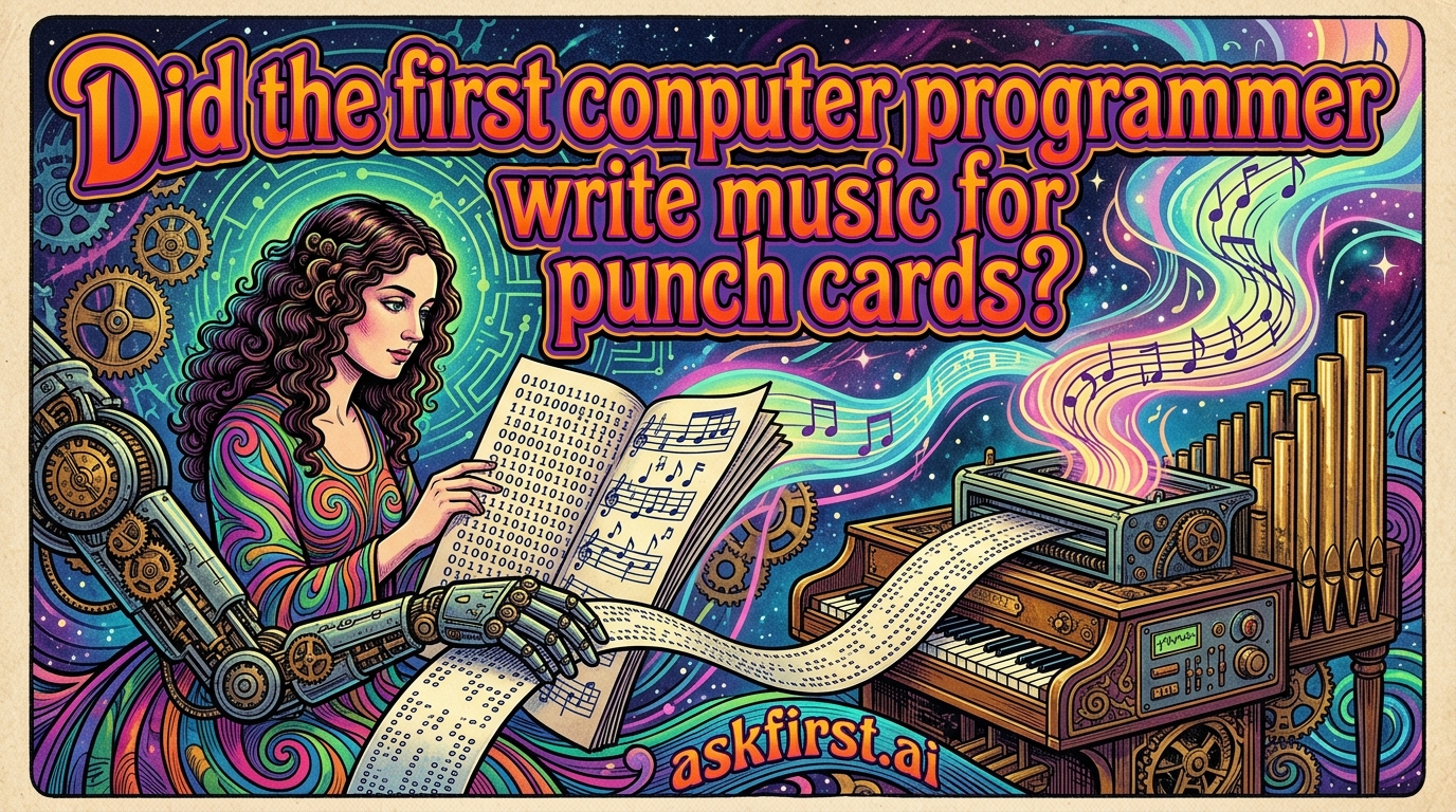 Did the first computer programmer write music for punch cards? Did the first computer programmer write music for punch cards?
