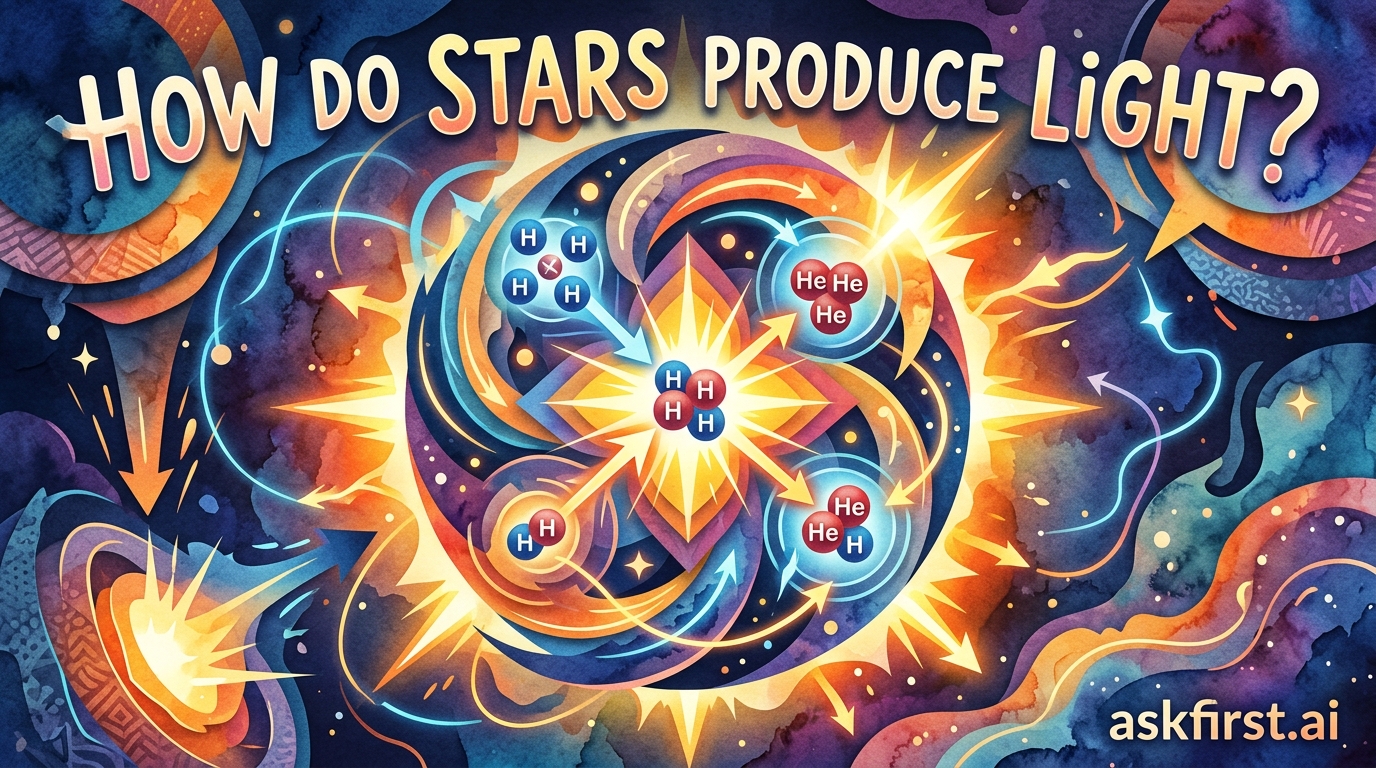 How do stars produce light? How do stars produce light?