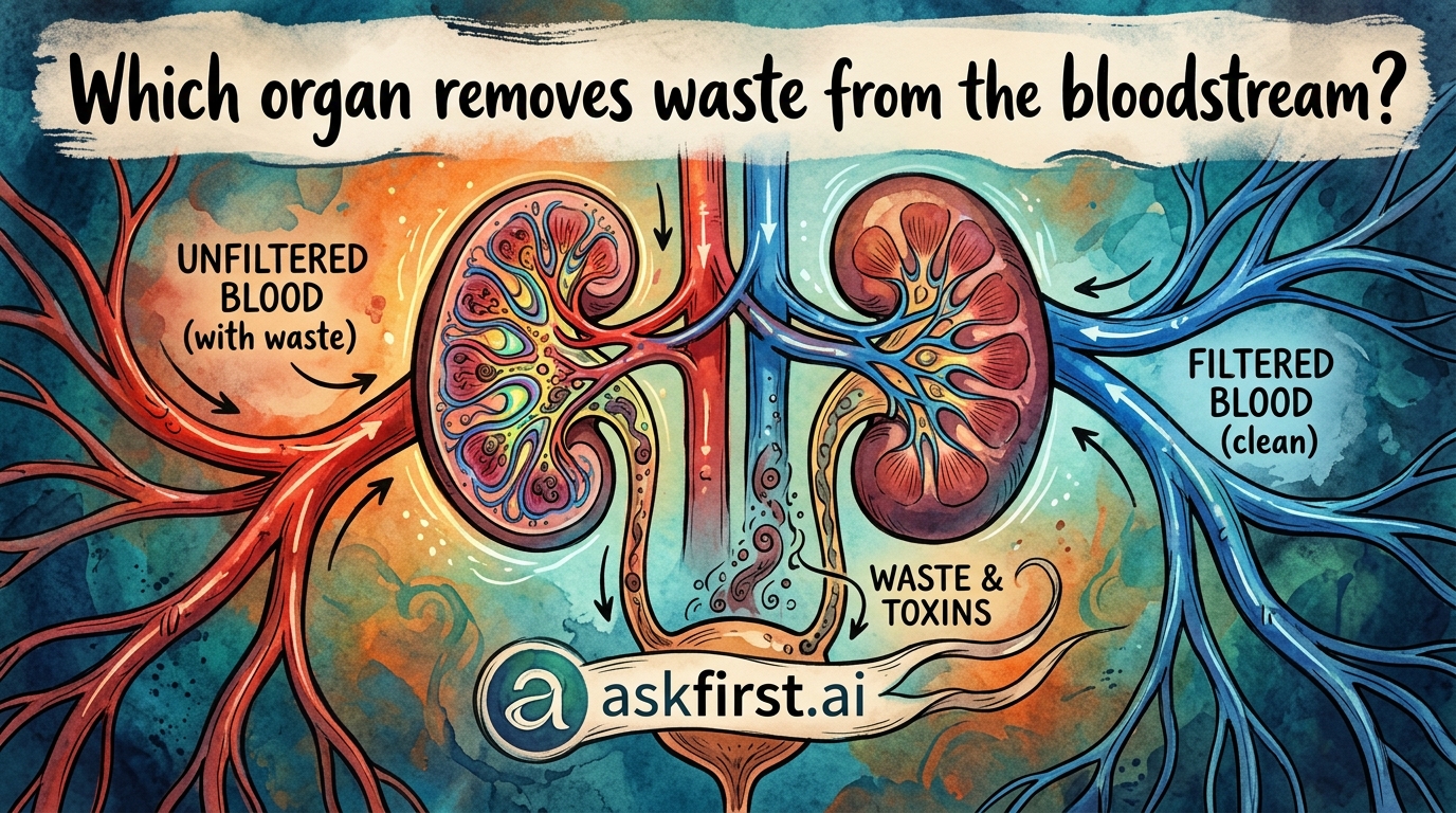 Which organ removes waste from the bloodstream? Which organ removes waste from the bloodstream?