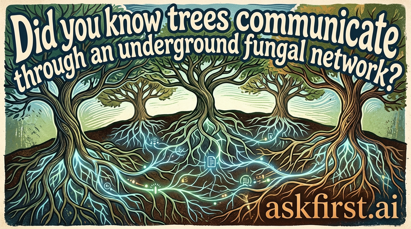 Did you know trees communicate through an underground fungal network? Did you know trees communicate through an underground fungal network?