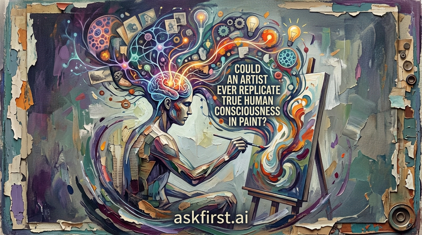 Could an artist ever replicate true human consciousness in paint? Could an artist ever replicate true human consciousness in paint?