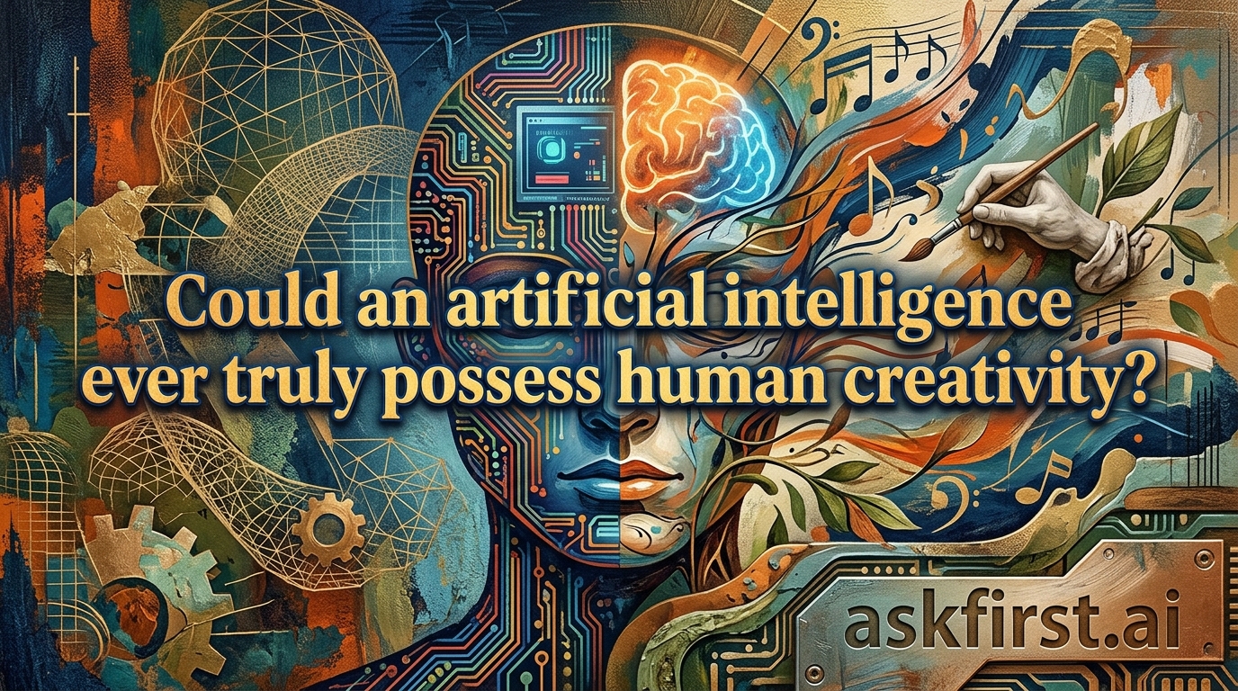 Could an artificial intelligence ever truly possess human creativity? Could an artificial intelligence ever truly possess human creativity?
