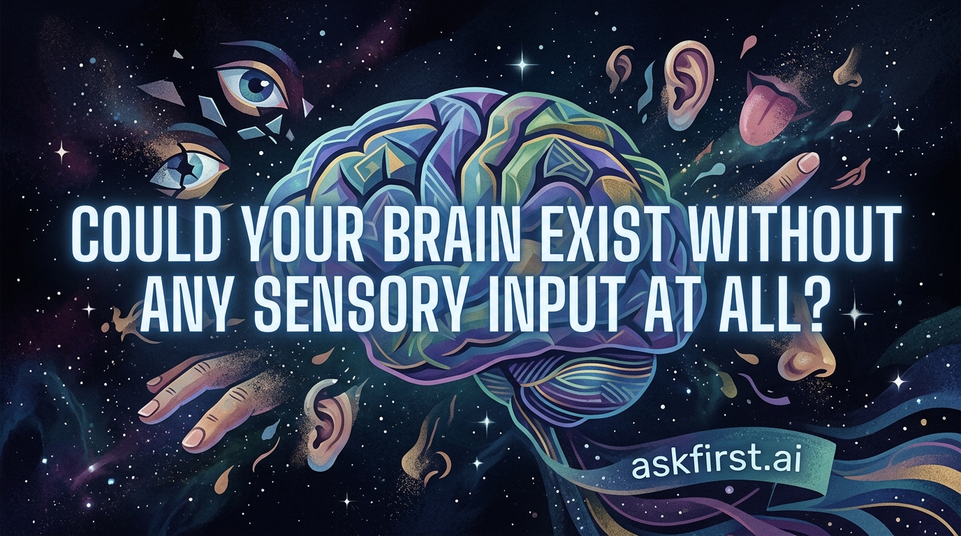 Could your brain exist without any sensory input at all? Could your brain exist without any sensory input at all?