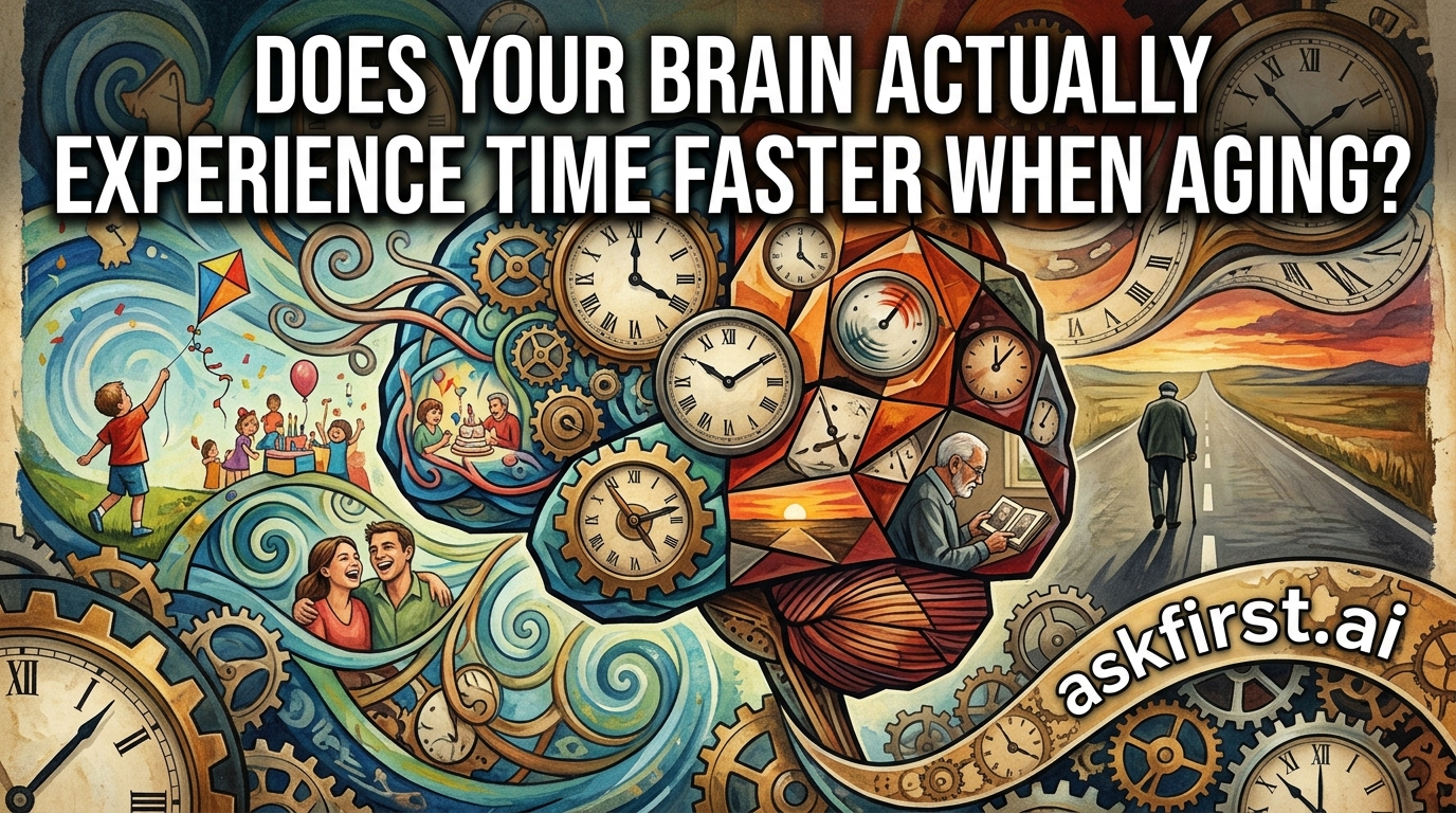 Does your brain actually experience time faster when aging? Does your brain actually experience time faster when aging?