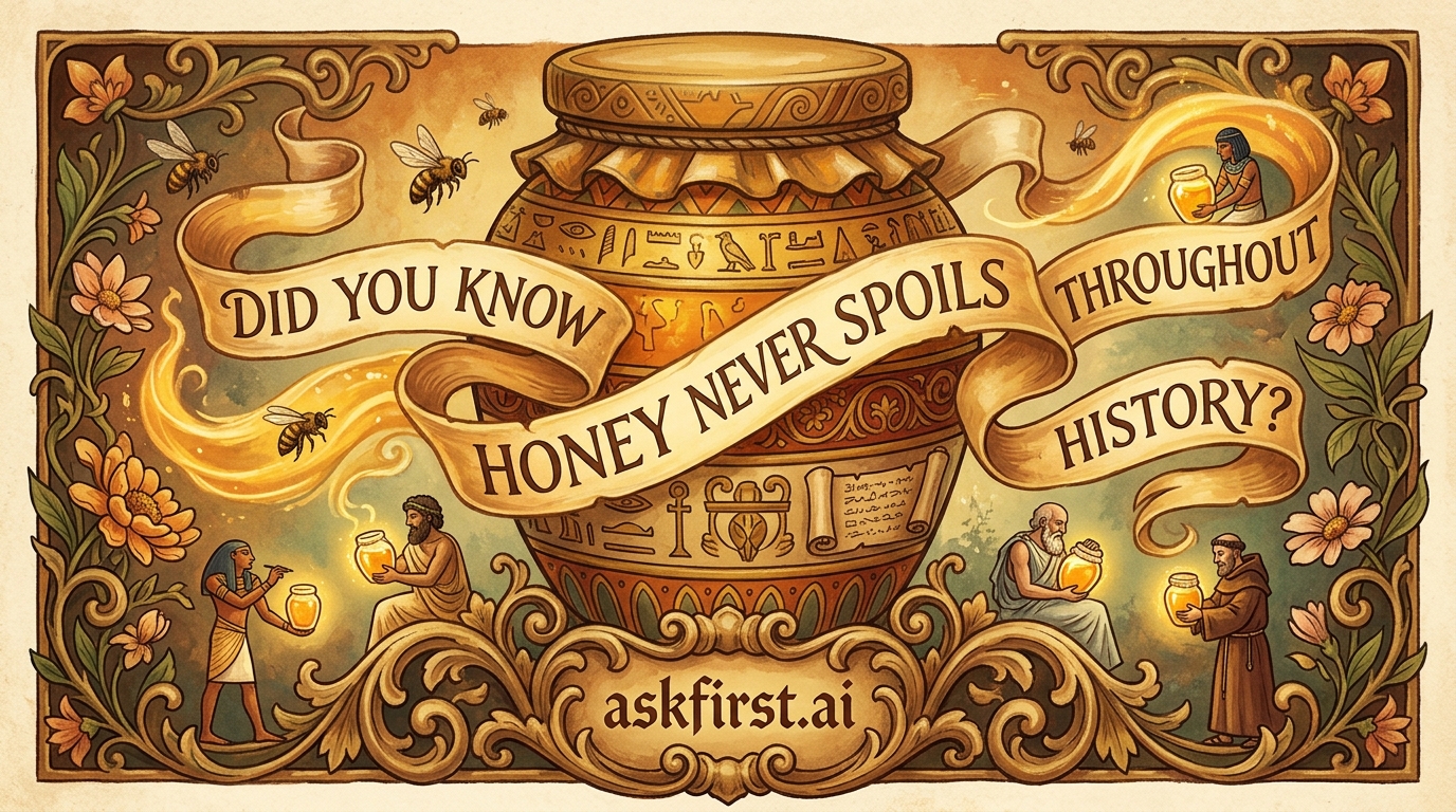 Did you know honey never spoils throughout history? Did you know honey never spoils throughout history?