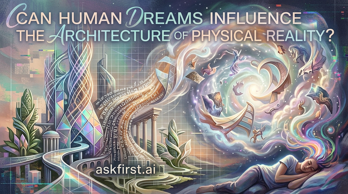 Can human dreams influence the architecture of physical reality? Can human dreams influence the architecture of physical reality?