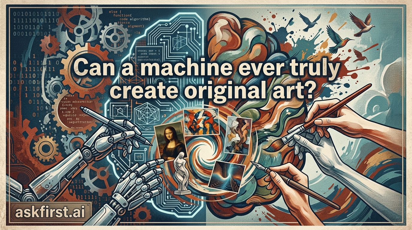 Can a machine ever truly create original art? Can a machine ever truly create original art?