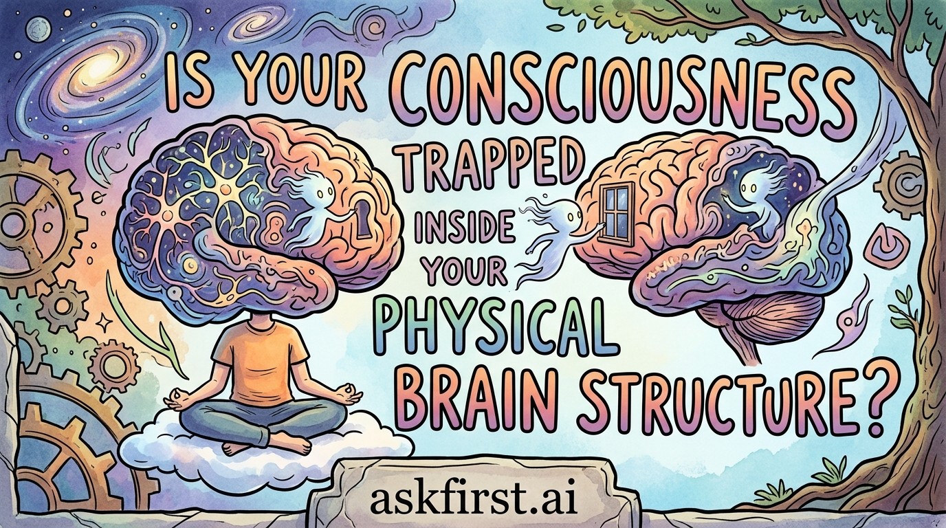 Is your consciousness trapped inside your physical brain structure? Is your consciousness trapped inside your physical brain structure?