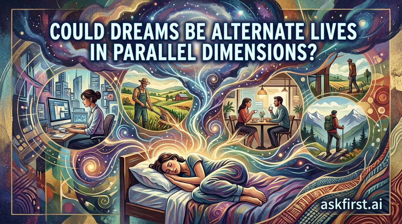 Could dreams be alternate lives in parallel dimensions? Could dreams be alternate lives in parallel dimensions?