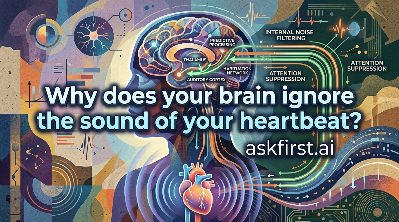 Why does your brain ignore the sound of your heartbeat? Why does your brain ignore the sound of your heartbeat?