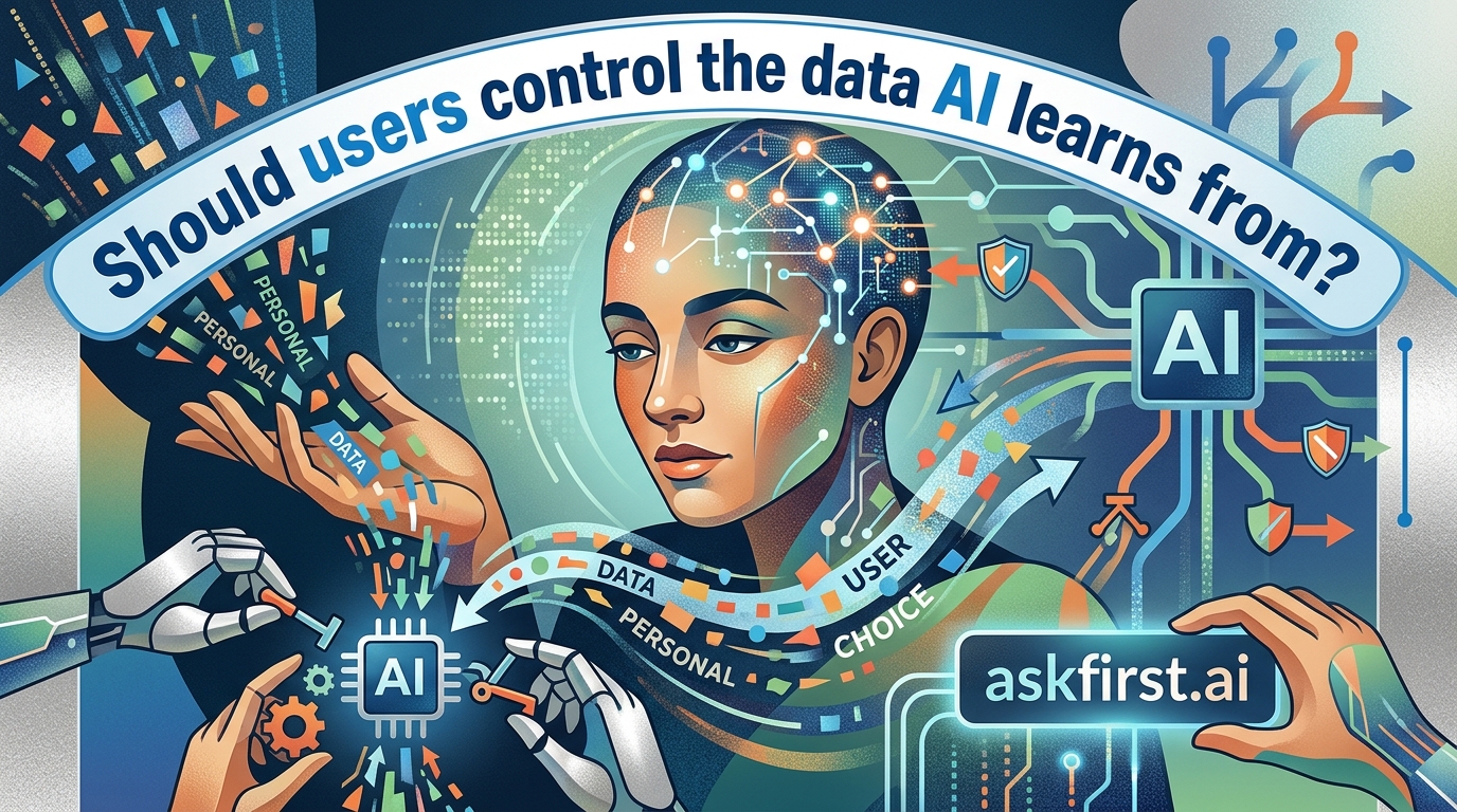 Should users control the data AI learns from? Should users control the data AI learns from?